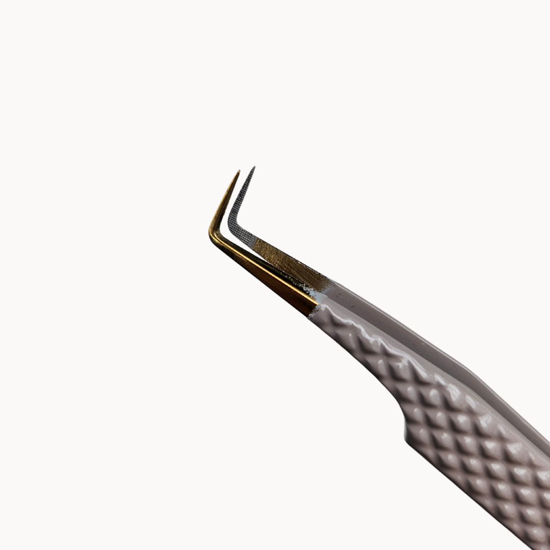 Ultimate Fanning Gold Fiber Tip Tweezers